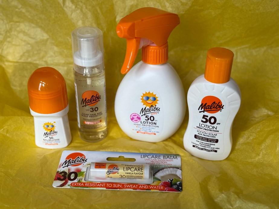 Malibu Sun Lotion and High Protection Sun&nbsp;Care