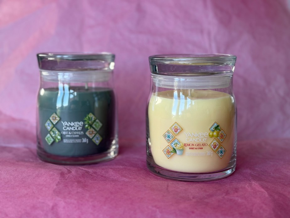 Yankee Candle Hello Italy Lemon Gelato and Olive & Cypress&nbsp;Candles